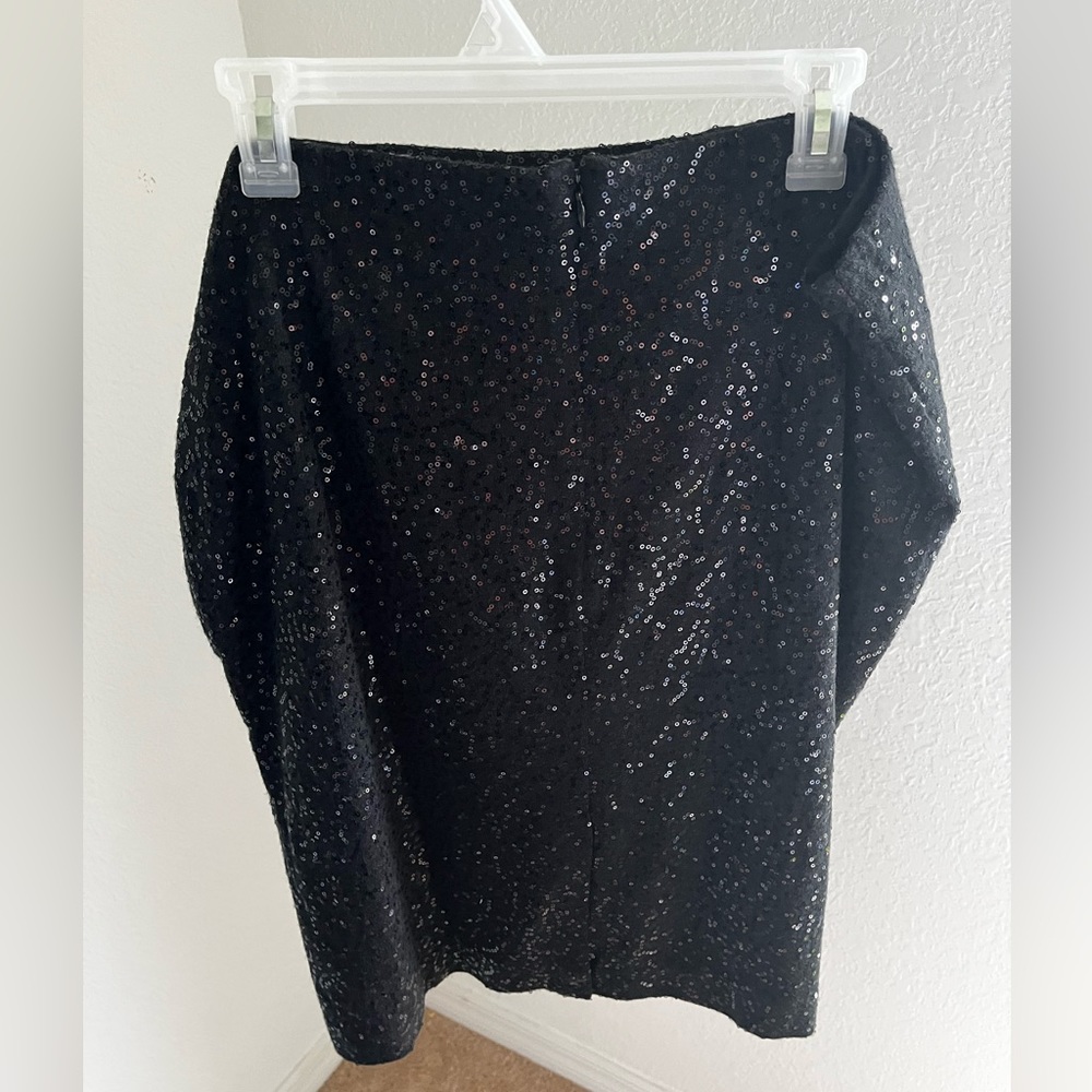 Charter Club Sequined Black Skirt